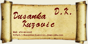 Dušanka Kuzović vizit kartica